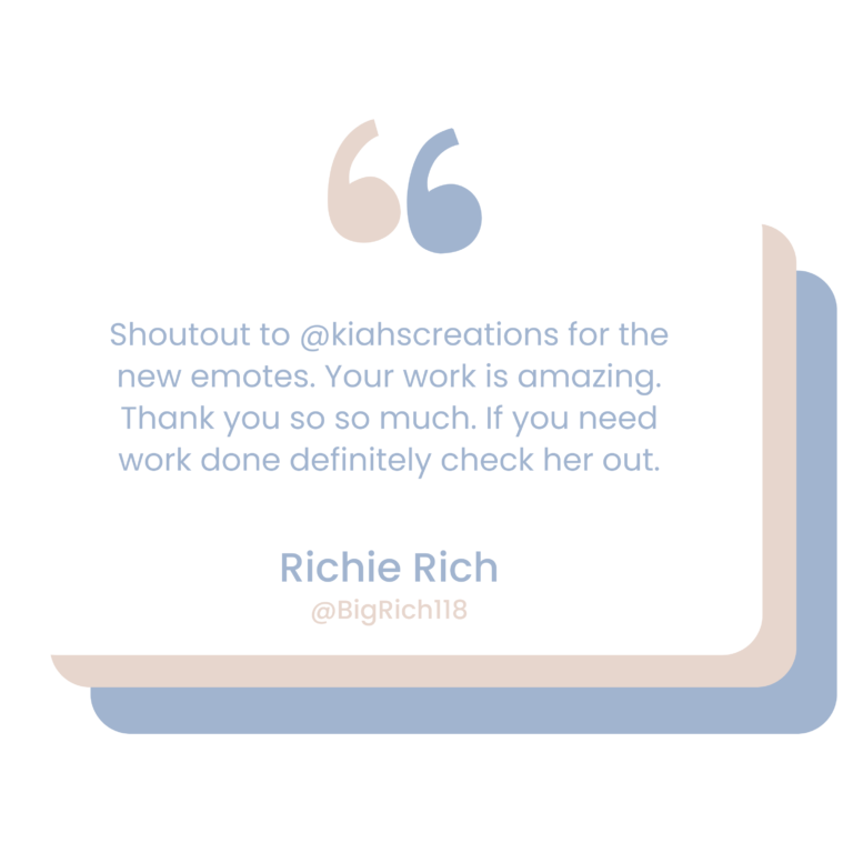Richie Rich Testimonial