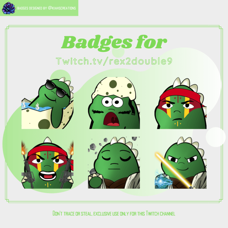 Rex2double9 Badges 1