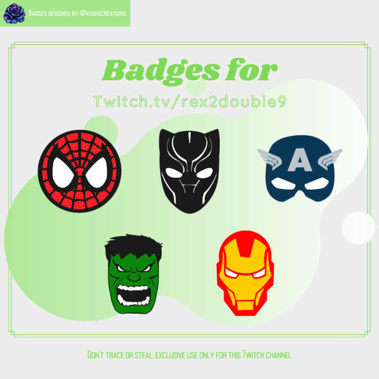 Rex2double9 Badges 2